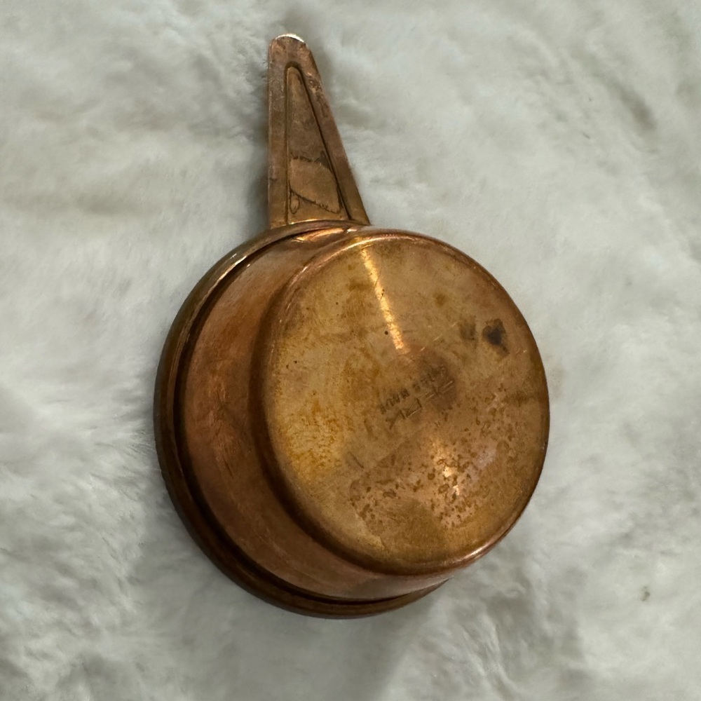 Perk Copper Swiss Made Fesk Alcohol Fondue Pot Burner Warmer 70’s MCM Vintage - Picture 10 of 11